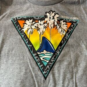 Good Vibes Gray Short Sleeve Kids Tee
